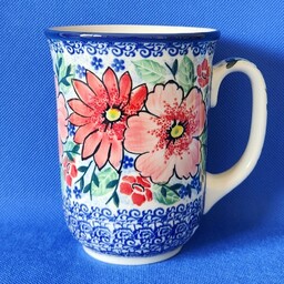Kubek 500 ml, Malwy, Ceramika Artystyczna Bolesławiec.