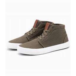 Męskie buty wysokie trampki oliwkowe V4 OM-FOTH-0156 40