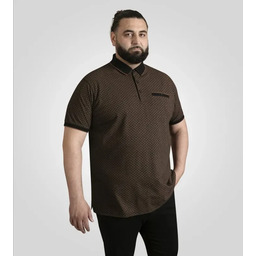 Duża Koszulka Męska Polo Czarna WORKSOP-D555