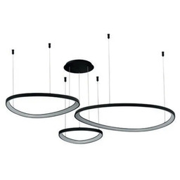 Azzardo Lampa wisząca czarna metalowa 3-punktowa AZ5774