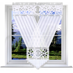 Firana Gotowa Ażur Panel 160x120 Cyrkonie Firany Woal