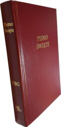 Uwspółcześniona Biblia Gdańska UBG F1 średnia twarda bordo
