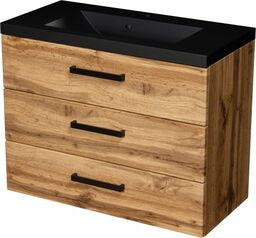 Szafka łazienkowa dąb naturalny 80 cm FOKUS NEW