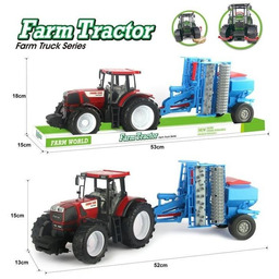 Traktor z siewnikiem pneumatycznym