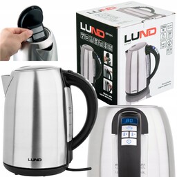 Czajnik Elektryczny 2200W 1,7L Stal Nierdzewna Z Regulacją