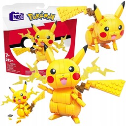 Figurka Pikachu Klocki Konstrukcyjne Mega Pokemon Duży Zestaw
