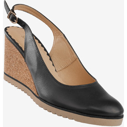 Czółenka Damskie Skórzane Buty Na Koturnie Gino Fabiani