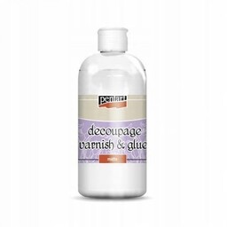 Klej wodny z werniksem 2w1 decoupage MATOWY lakier