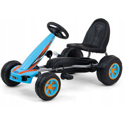 Gokart na pedały dla dzieci Viper żółty Milly