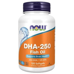 NOW FOODS DHA 250mg, 120 kaps.