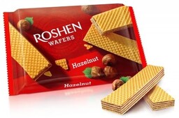 Wafelki o Smaku Orzechów Laskowych, Roshen Wafers Hazelnut,