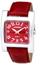 Zegarek CHRONOTECH CT7273-04. Kwarcowy, Kolor czerwony. Kobieta.