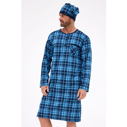 Męska koszula nocna, długi rękaw Cornette 110/35 3-5XL