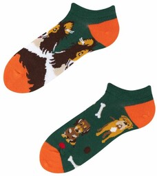 Todo Socks Stopki, Dogs Low,, Pieski, Kości, Kolorowe