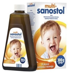 Multi-Sanostol Wielowitaminowy syrop dla dzieci, 300 g