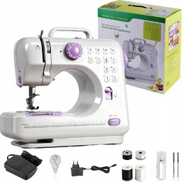 Domowa maszyna do szycia 12 ściegów z pedałem