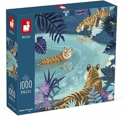 Janod - Puzzle 1000 elementów - tygrysy