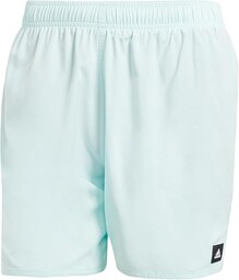 adidas Mężczyźni Solid CLX Short-Length Swim Shorts, Turquoise/Black,