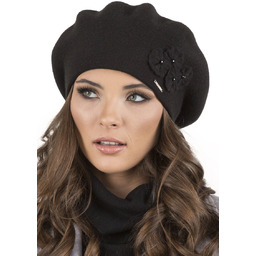 Vivisence 7006 Czarny Uni Nakrycie Głowy Beret