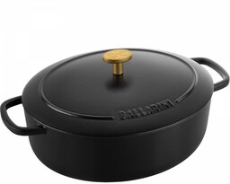 Ballarini Garnek żeliwny Owalny 2.2l Czarny Bellamonte