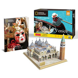 CUBIC FUN Puzzle 3D National Geographic Wenecja Plac