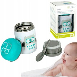 Bbluv Termos na jedzenie zupę dla dzieci sowa