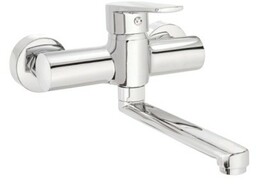 DEANTE Bateria umywalkowa ścienna TUBO chrom