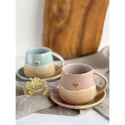 Pakamera Zestaw dla dwojga Kubek ceramiczny Duża filiżanka