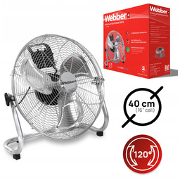 Wentylator Cyrkulator Powietrza Podłogowy Duży Wiatrak 40 cm