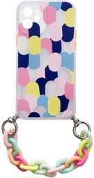 Color Chain Case żelowe elastyczne etui z łańcuchem