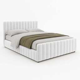 Łóżko tapicerowane z pojemnikiem SFG0167P 120x200 Boucle Jasny