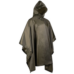 Poncho pałatka peleryna przeciwdeszczowe Mil-Tec Basic - Zielony