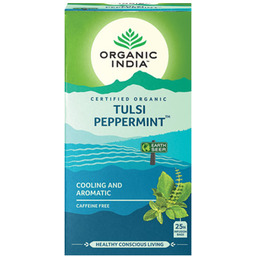 Herbata Tulsi Peppermint Organic India (25 torebek) Cooling