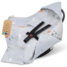 Kocyk do owijania do nosidełka lub wózka 90x90