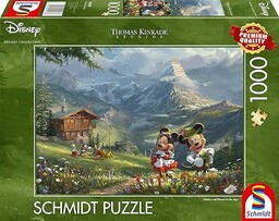 Schmidt Spiele 59938 Thomas Kinkade, Disney, Mickey &