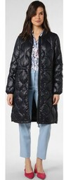 Esprit Casual Damski płaszcz pikowany Kobiety granatowy jednolity