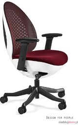 Fotel ergonomiczny OVO Unique Tkanina/Siatka EGG Biały, bl418