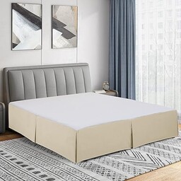 Cathay Home podwójna plisowana narzuta na łóżko ze