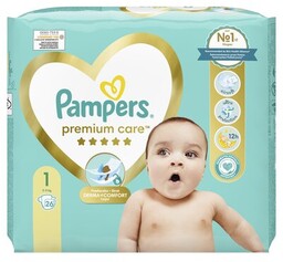 PAMPERS Pieluchy Premium Care 1 (26 szt.)