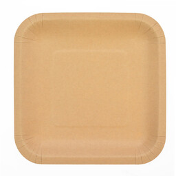 Talerzyki papierowe kraftowe - 23 cm - 6