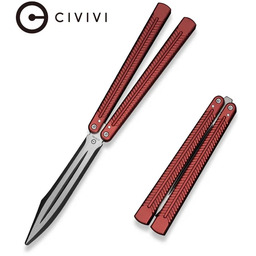 Nóż treningowy motylek Civivi Dracolisk Burgundy Aluminium, Black