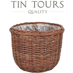 OKRĄGŁY KOSZ WIKLINOWY 38x38x31 cm