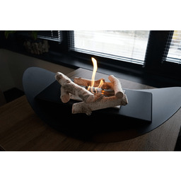 Zestaw 2 polana ceramiczne do biokominków drewno