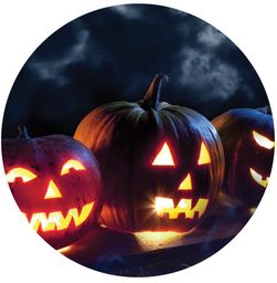 Dekoracyjny opłatek tortowy Halloween - 20 cm