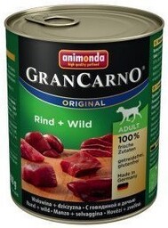 ANIMONDA GranCarno Adult Dog smak: Wołowina i Dziczyzna