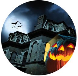 Dekoracyjny opłatek tortowy Halloween - 20 cm