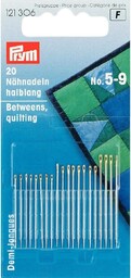 Półdługie igły do szycia, nr 5-9, 20 sztuk