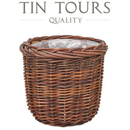 OKRĄGŁY KOSZ WIKLINOWY 25x25x25 cm