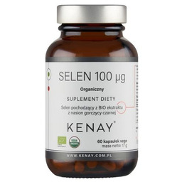 Kenay Selen 100 mcg Organiczny, 60 kaps.