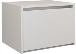 Szafka nocna, stolik, K1, 45x38x34 cm, biel, mat